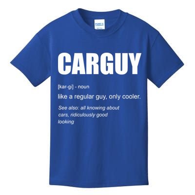 Funny Car Guy Definition Kids T-Shirt