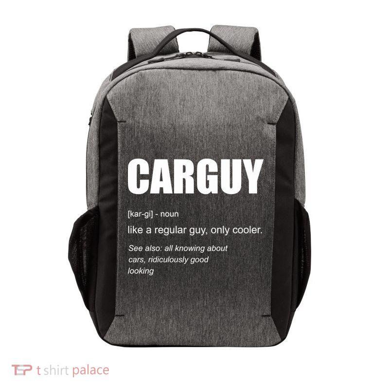 Funny Car Guy Definition Vector Backpack