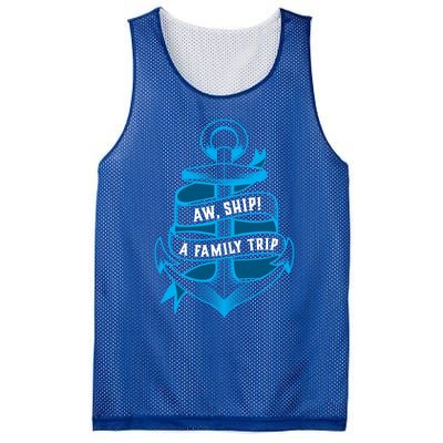 Family Cruise Gift Funny Matching Cruising Gift Aw Ship Funny Gift Mesh Reversible Basketball Jersey Tank