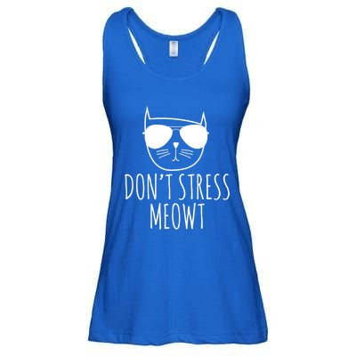 Funny Cat Great Gift Don't Stress Meowt Cute Cat Lover Gift Ladies Essential Flowy Tank