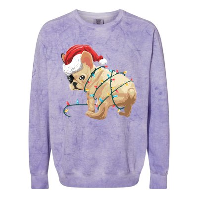 Funny Christmas Gift For A French Bulldog Owner Gift Colorblast Crewneck Sweatshirt