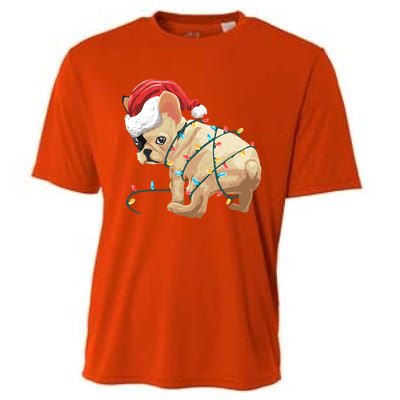 Funny Christmas Gift For A French Bulldog Owner Gift Cooling Performance Crew T-Shirt