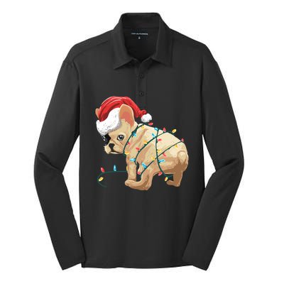 Funny Christmas Gift For A French Bulldog Owner Gift Silk Touch Performance Long Sleeve Polo