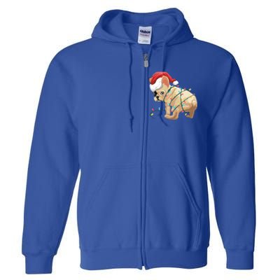 Funny Christmas Gift For A French Bulldog Owner Gift Full Zip Hoodie