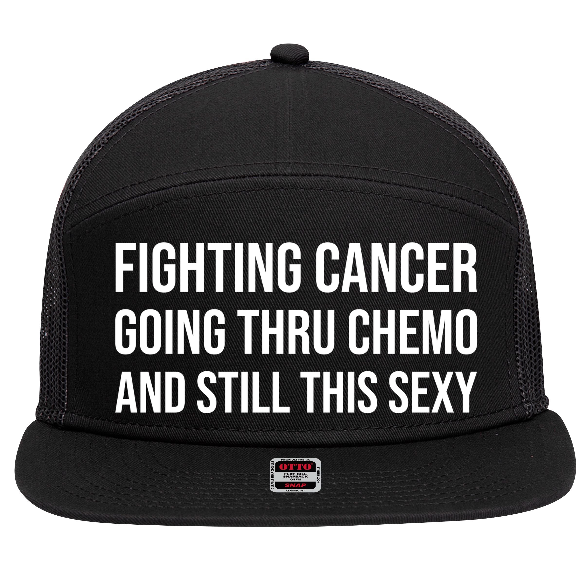 Fighting Cancer Going Thru Chemo And Still This Sexy 7 Panel Mesh Trucker Snapback Hat
