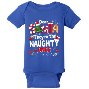 Funny Christmas Gift Dear Santa They Are The Naughty Ones Gift Baby Bodysuit