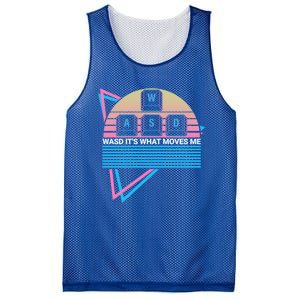 Funny Computer Gamer Gaming Retro Wasd Its What Moves Me Great Gift Mesh Reversible Basketball Jersey Tank