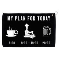 Funny Cooking Graphic Cook Chef Grommeted Golf Towel