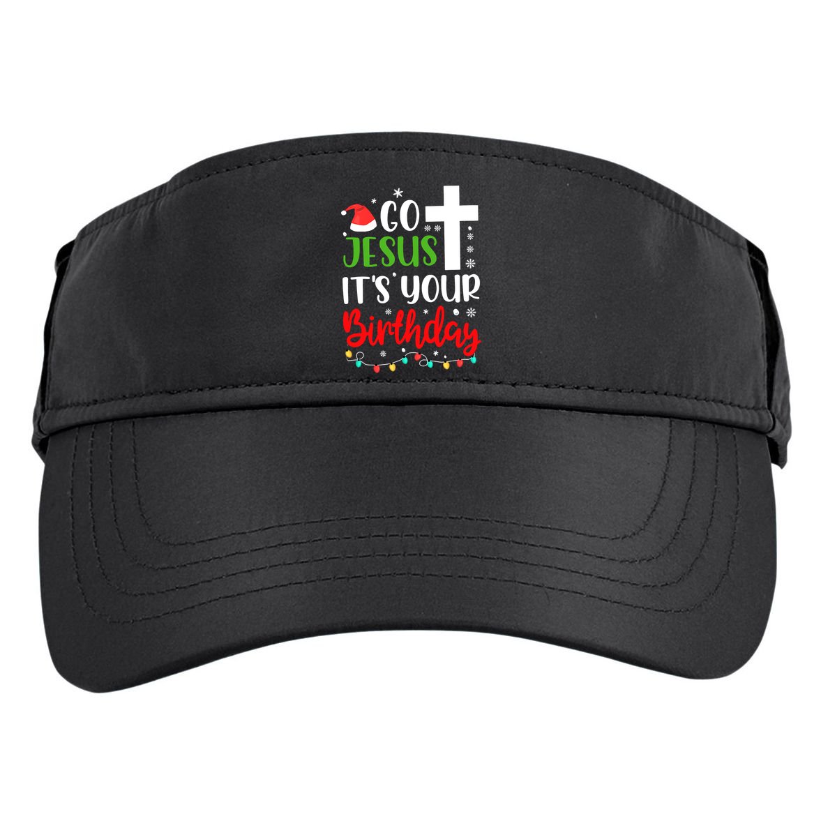 Funny Christian Go Jesus It's Your Birthday Christmas Adult Drive Performance Visor