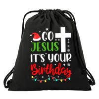 Funny Christian Go Jesus It's Your Birthday Christmas Drawstring Bag