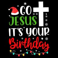 Funny Christian Go Jesus It's Your Birthday Christmas Drawstring Bag