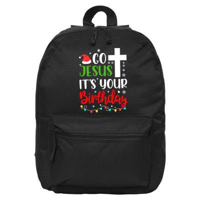 Funny Christian Go Jesus It's Your Birthday Christmas 16 in Basic Backpack