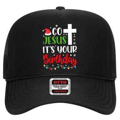 Funny Christian Go Jesus It's Your Birthday Christmas Trucker Hat