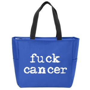 Fuck Cancer Gift Cancer Awareness Gift Fu Cancer Great Gift Zip Tote Bag