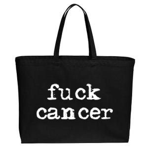 Fuck Cancer Gift Cancer Awareness Gift Fu Cancer Great Gift Cotton Canvas Jumbo Tote