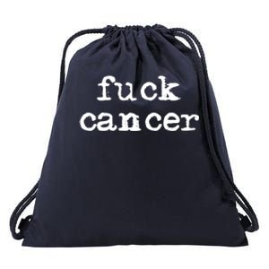 Fuck Cancer Gift Cancer Awareness Gift Fu Cancer Great Gift Drawstring Bag