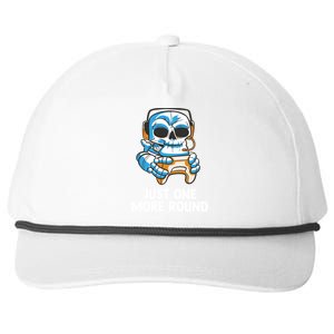 Funny Computer Gaming Video Gamer Skeleton Gift Snapback Five-Panel Rope Hat