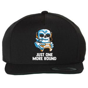 Funny Computer Gaming Video Gamer Skeleton Gift Wool Snapback Cap