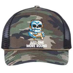 Funny Computer Gaming Video Gamer Skeleton Gift Retro Rope Trucker Hat Cap