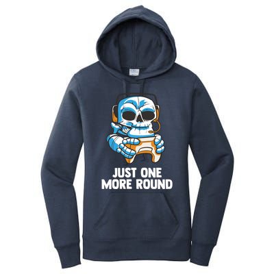 Funny Computer Gaming Video Gamer Skeleton Gift Women's Pullover Hoodie