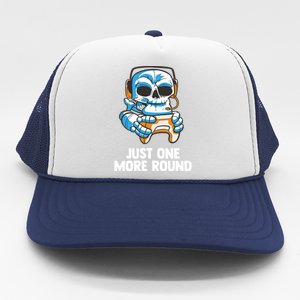 Funny Computer Gaming Video Gamer Skeleton Gift Trucker Hat