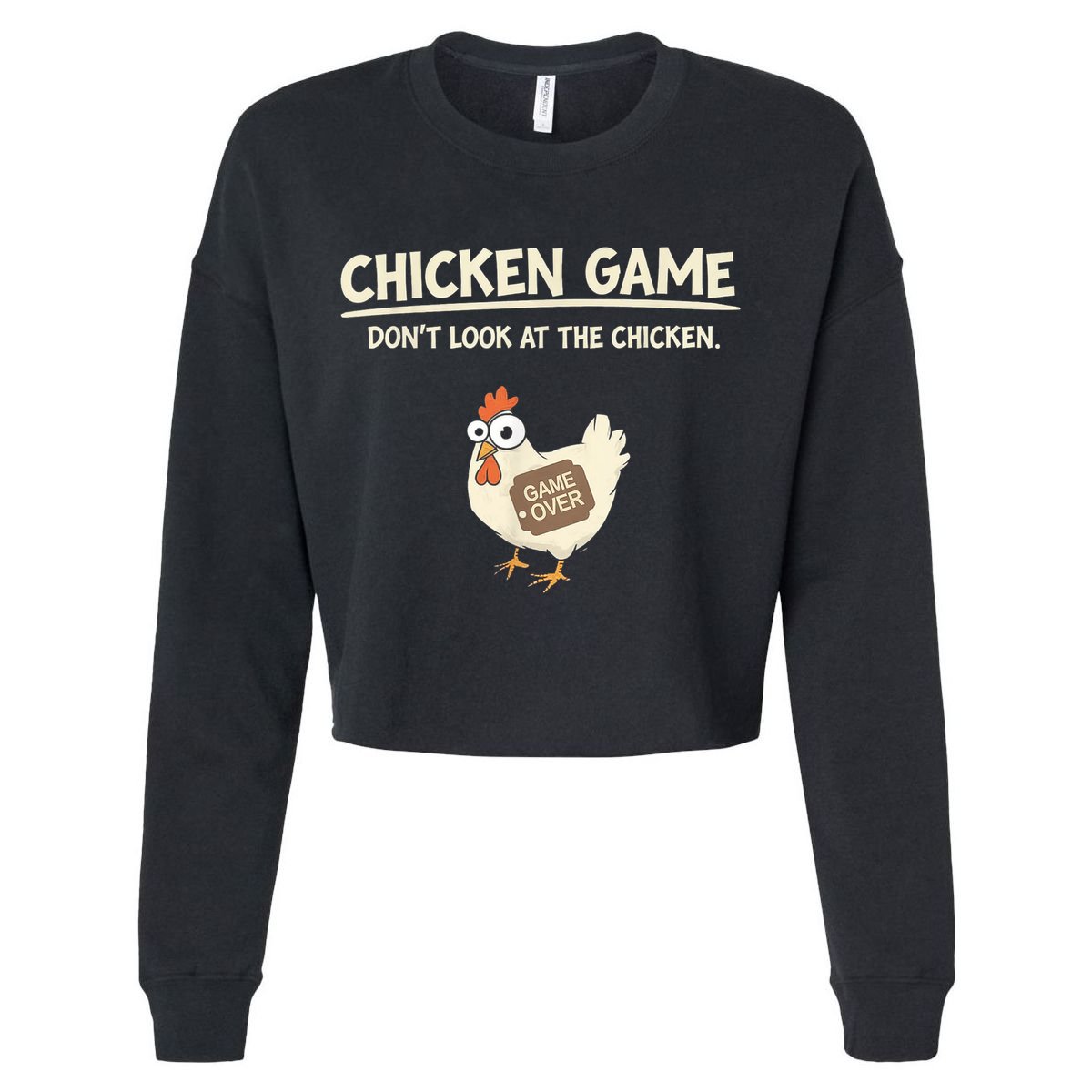 Funny Chicken Game DonT Look Design V-Neck T-Shirt