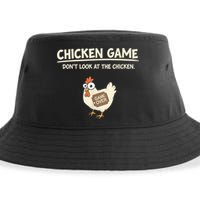 Funny Chicken Game DonT Look Design Sustainable Bucket Hat