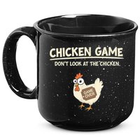 Funny Chicken Game DonT Look Design 15oz Campfire Ceramic Mug