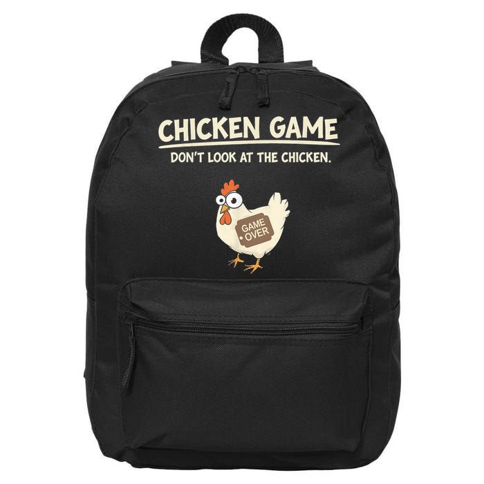 Funny Chicken Game DonT Look Design 16 in Basic Backpack