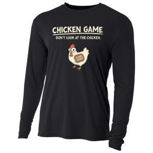 Funny Chicken Game DonT Look Design Cooling Performance Long Sleeve Crew