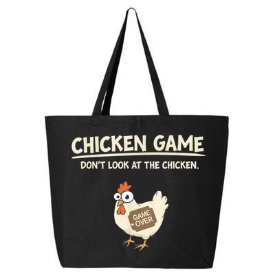 Funny Chicken Game DonT Look Design 25L Jumbo Tote