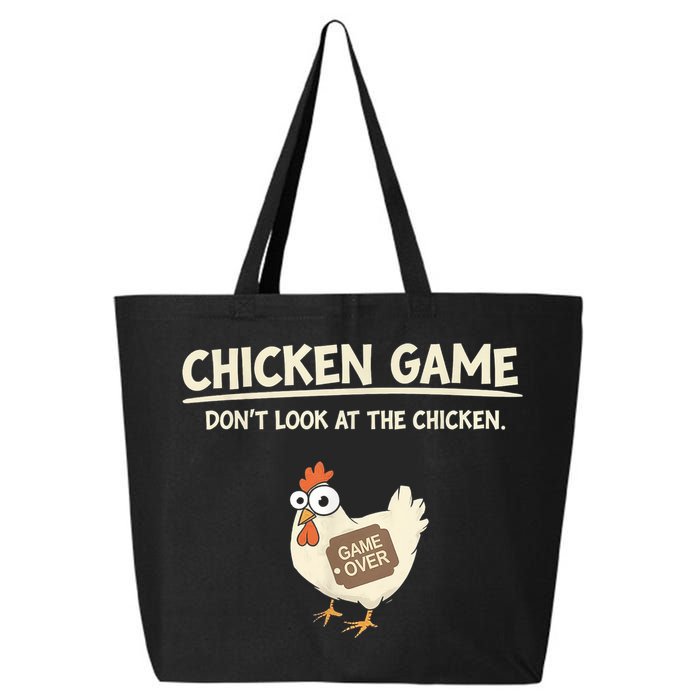 Funny Chicken Game DonT Look Design 25L Jumbo Tote