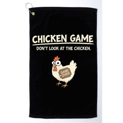 Funny Chicken Game DonT Look Design Golf Towel