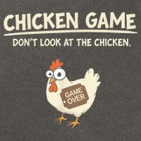 Funny Chicken Game DonT Look Design Cotton Canvas Backpack