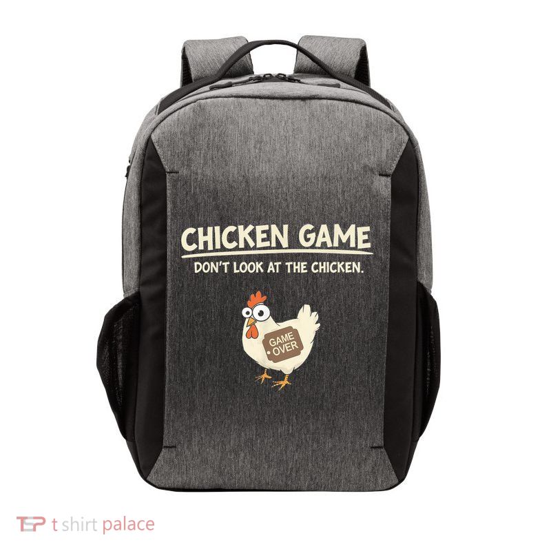 Funny Chicken Game DonT Look Design Vector Backpack