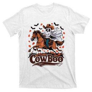 Fun Cowboo Ghost Riding Horse Western Cowboy Ghost Halloween T-Shirt