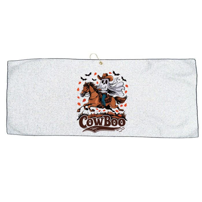 Fun Cowboo Ghost Riding Horse Western Cowboy Ghost Halloween Large Microfiber Waffle Golf Towel