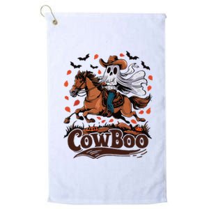 Fun Cowboo Ghost Riding Horse Western Cowboy Ghost Halloween Platinum Collection Golf Towel