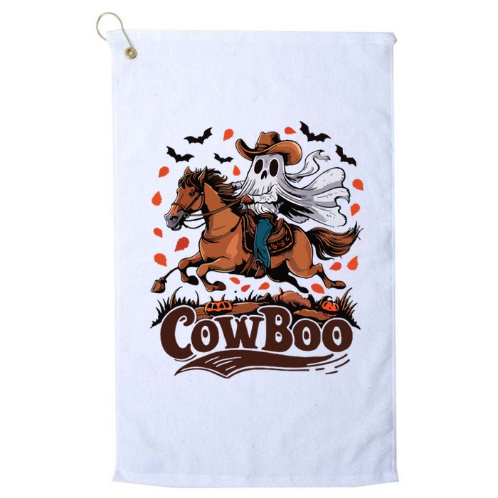 Fun Cowboo Ghost Riding Horse Western Cowboy Ghost Halloween Platinum Collection Golf Towel