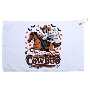 Fun Cowboo Ghost Riding Horse Western Cowboy Ghost Halloween Grommeted Golf Towel