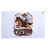 Fun Cowboo Ghost Riding Horse Western Cowboy Ghost Halloween Grommeted Golf Towel