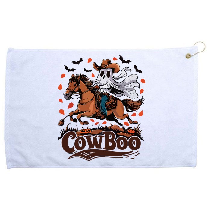 Fun Cowboo Ghost Riding Horse Western Cowboy Ghost Halloween Grommeted Golf Towel