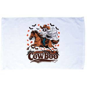 Fun Cowboo Ghost Riding Horse Western Cowboy Ghost Halloween Microfiber Hand Towel