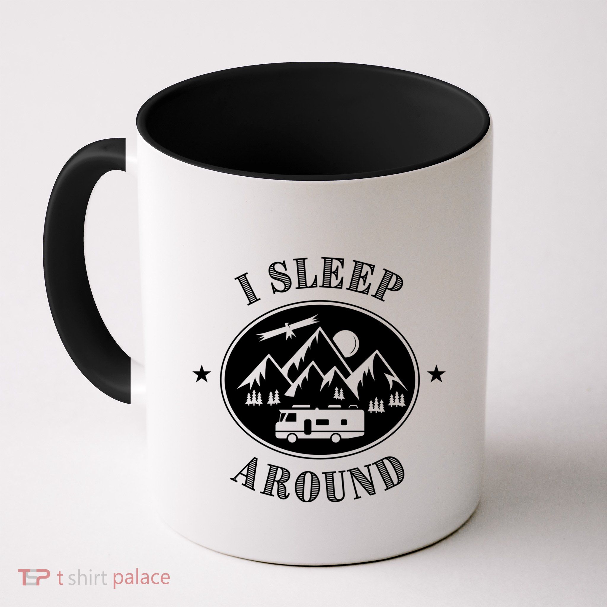 Funny Campervan Gift I Sleep Around Motorhome Husband Gift Mug