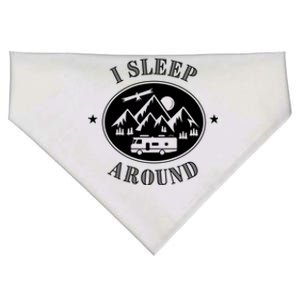 Funny Campervan Gift I Sleep Around Motorhome Husband Gift USA-Made Doggie Bandana