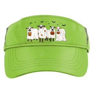 Funny Cow Ghost Halloween Farmer Trick Or Treat Cow Lover Gift Adult Drive Performance Visor