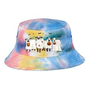 Funny Cow Ghost Halloween Farmer Trick Or Treat Cow Lover Gift Tie Dye Newport Bucket Hat