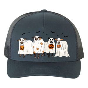 Funny Cow Ghost Halloween Farmer Trick Or Treat Cow Lover Gift Yupoong Adult 5-Panel Trucker Hat