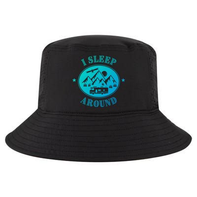 Funny Campervan Gift I Sleep Around Motorhome Husband Gift Cool Comfort Performance Bucket Hat