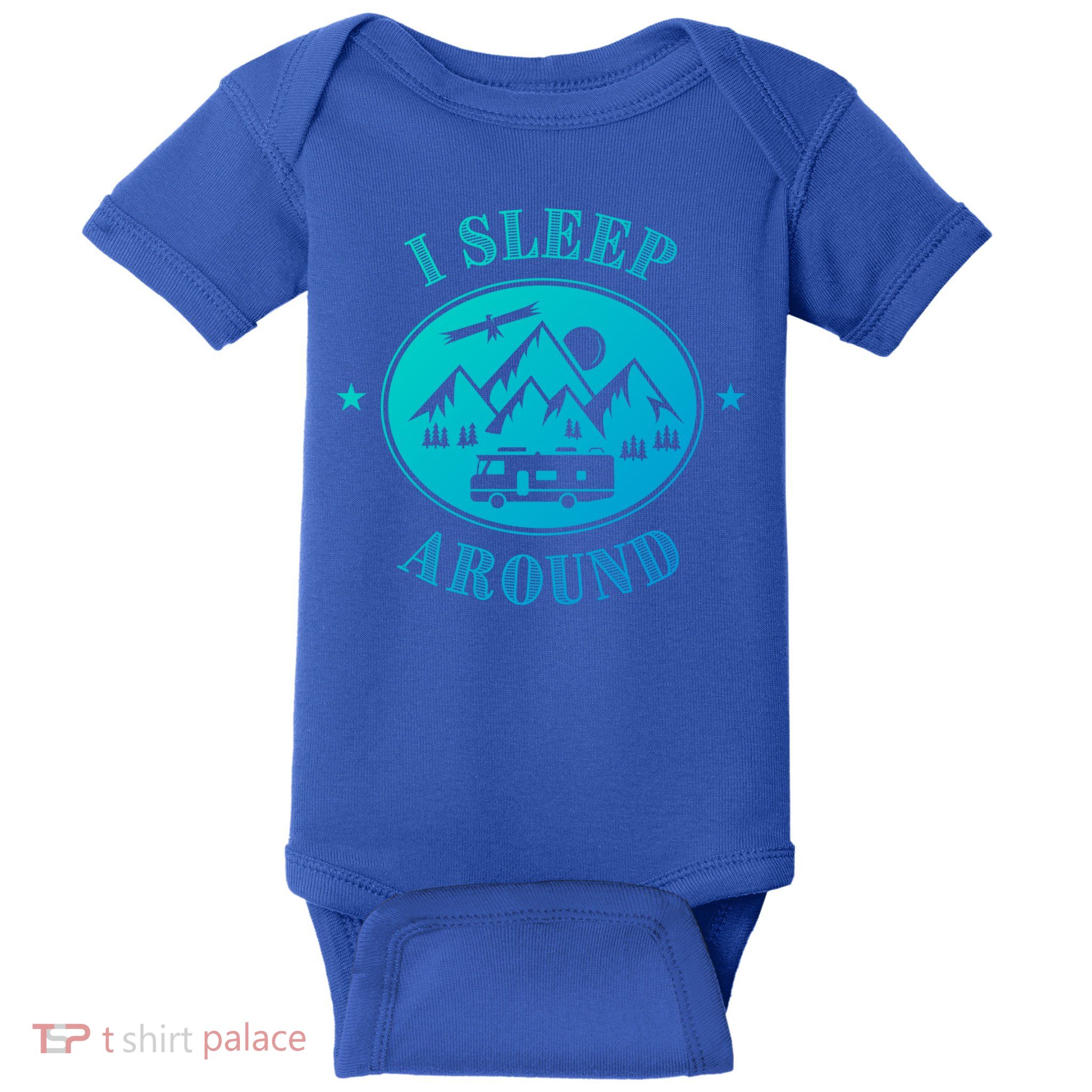 Funny Campervan Gift I Sleep Around Motorhome Husband Gift Baby Bodysuit